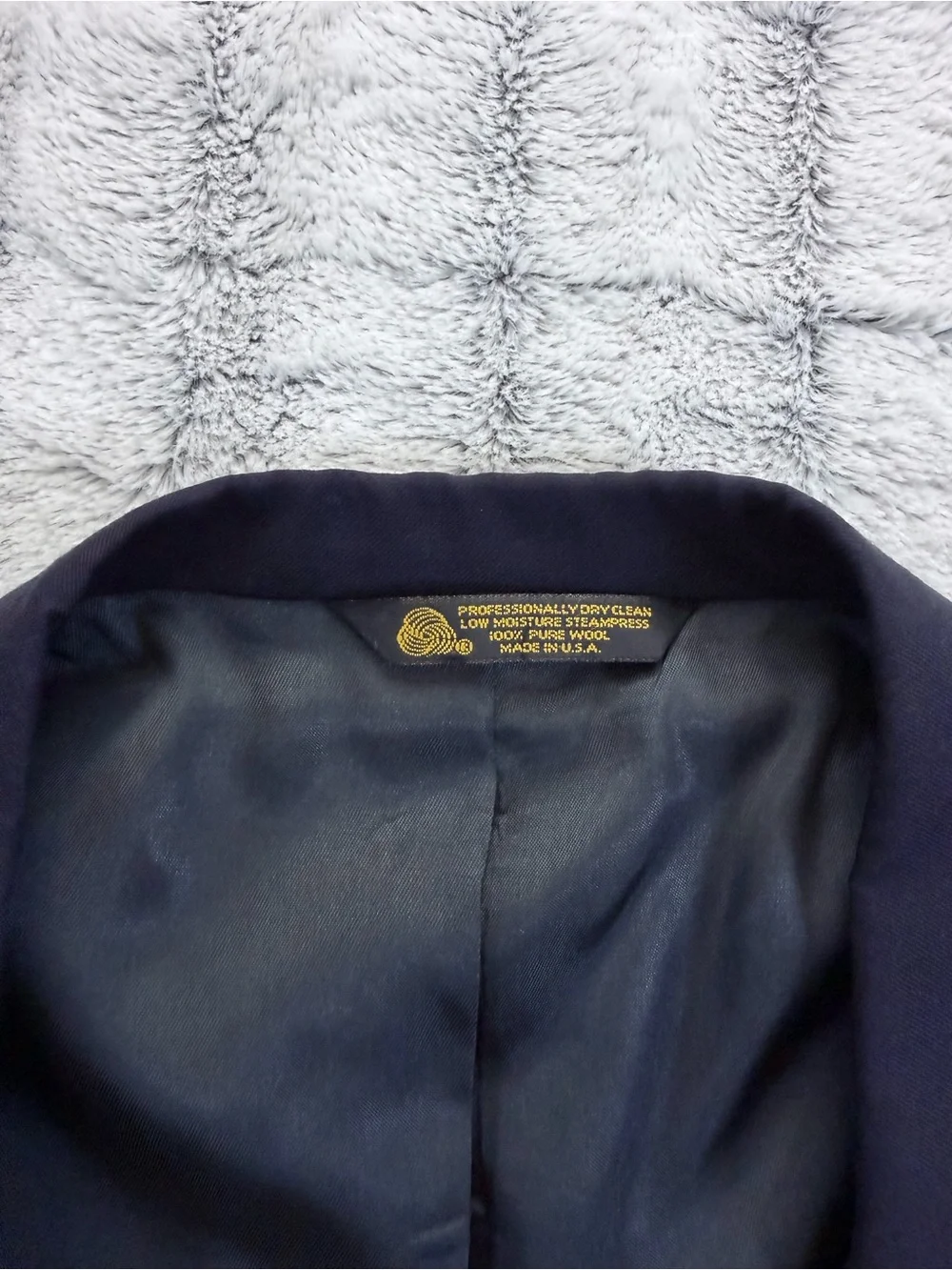 Vintage RSM Rochester Special Man 100% pure wool navy blazer big & tall